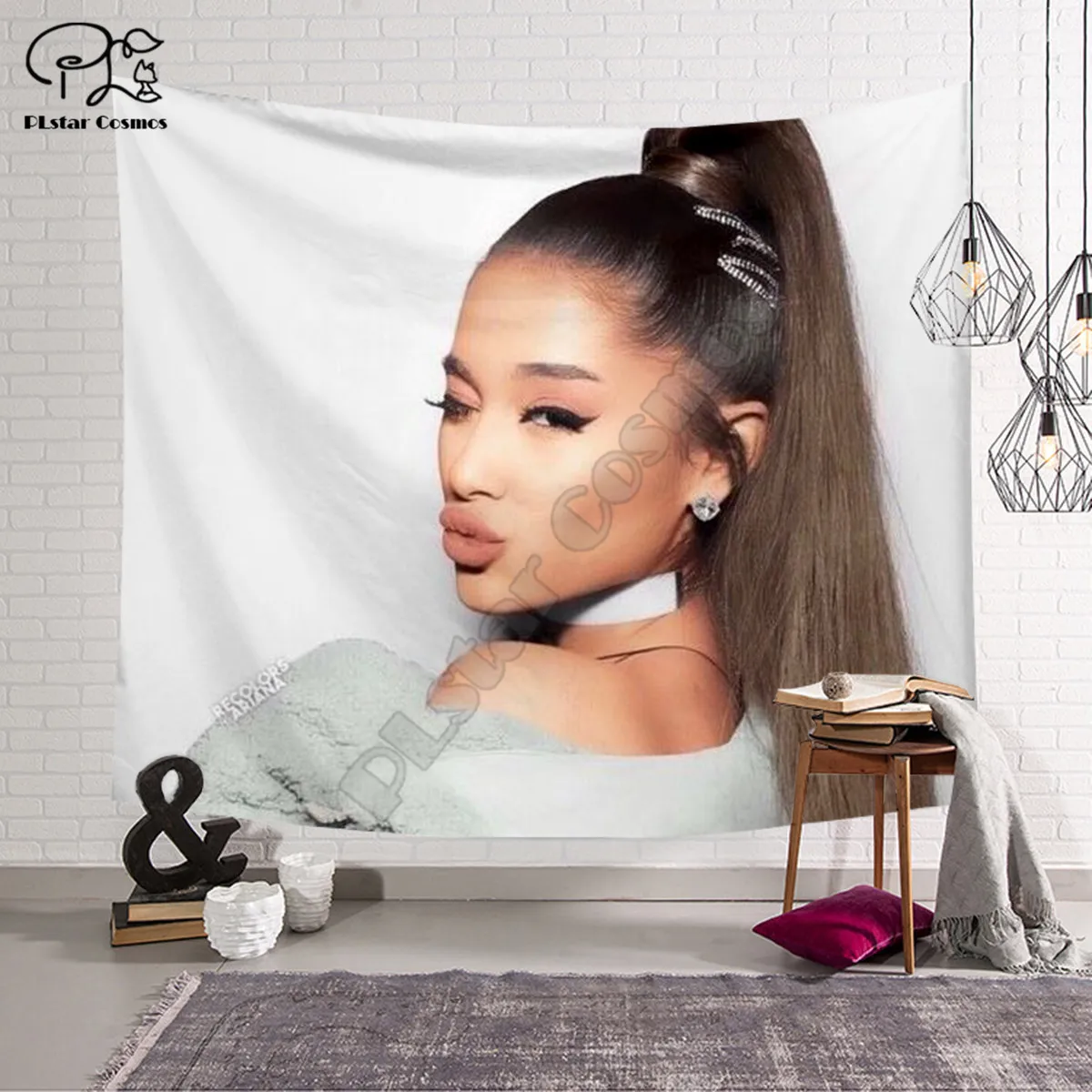 PLstar Cosmos tapiz Ariana gran 3D de Tapestrying Rectangular casa decoración de pared estilo colgante-1