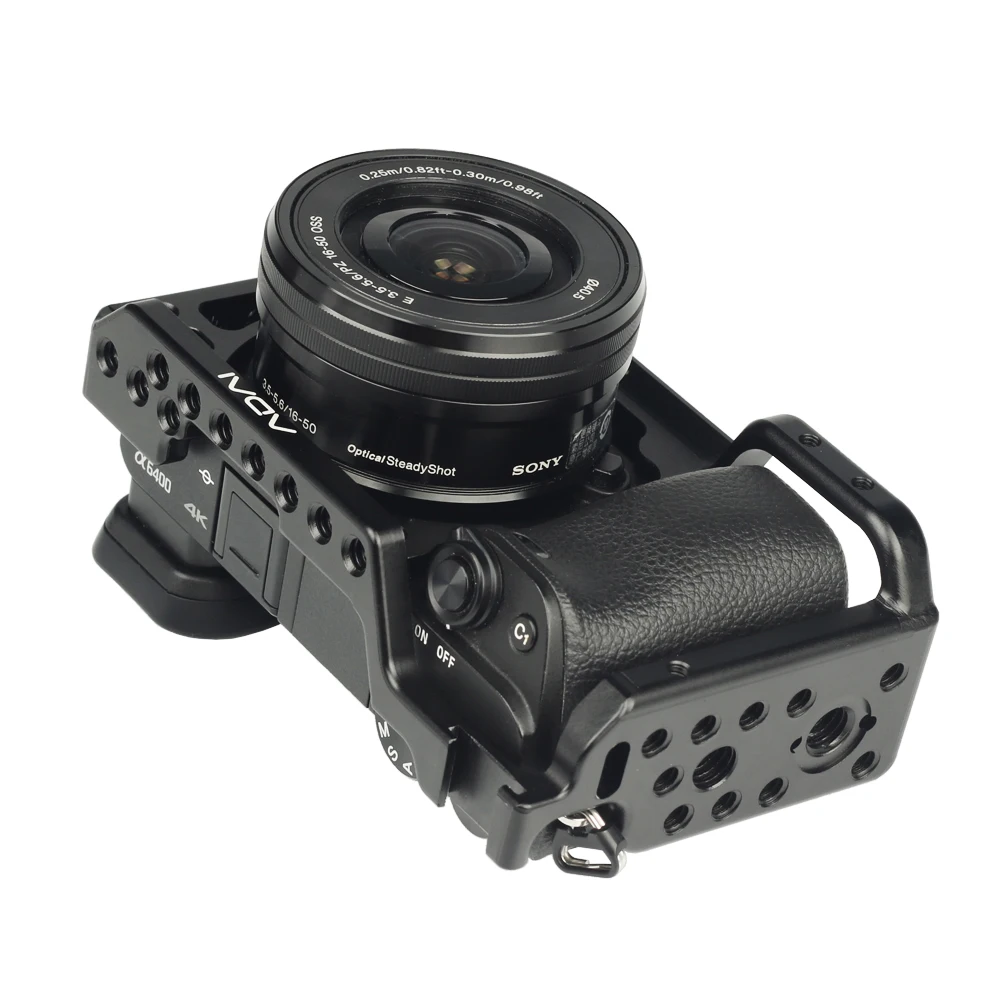 SETTO A6400 камера клетка для sony Alpha A6400 функция камеры с 1/4 3/8 резьбовыми отверстиями для Vlog DIY видео