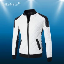 Высокая уличная Мужская Спортивная кожаная куртка в стиле пэчворк, Повседневная ветрозащитная мотоциклетная верхняя одежда для бега, мужские бархатные толстые зимние пальто