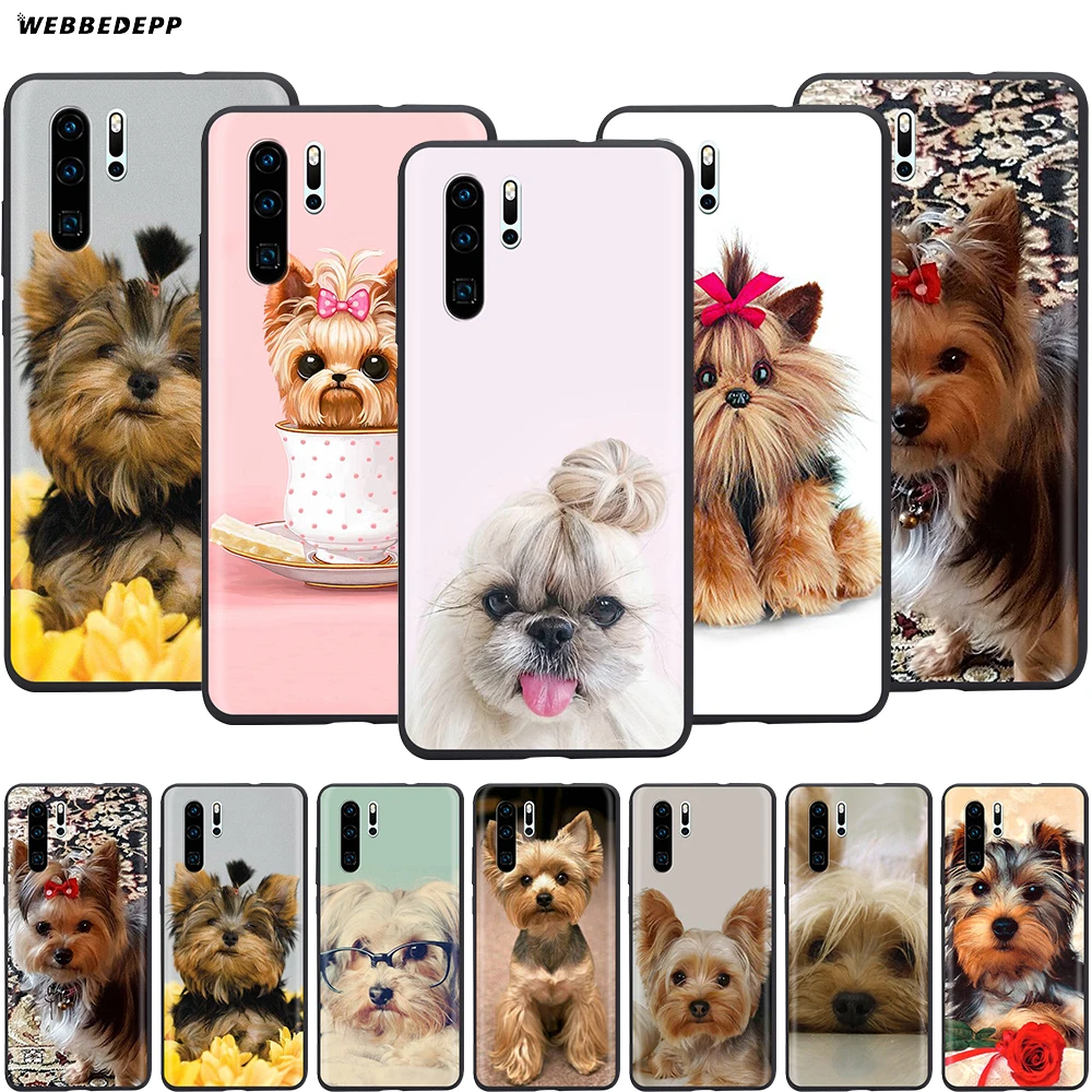 Webbedepp чехол с собакой йоркширского терьера для Huawei Mate 10 20 30 Nova 2i 2 3 3i 4 5i Y5 Y6 Y7 Y9 Pro Lite