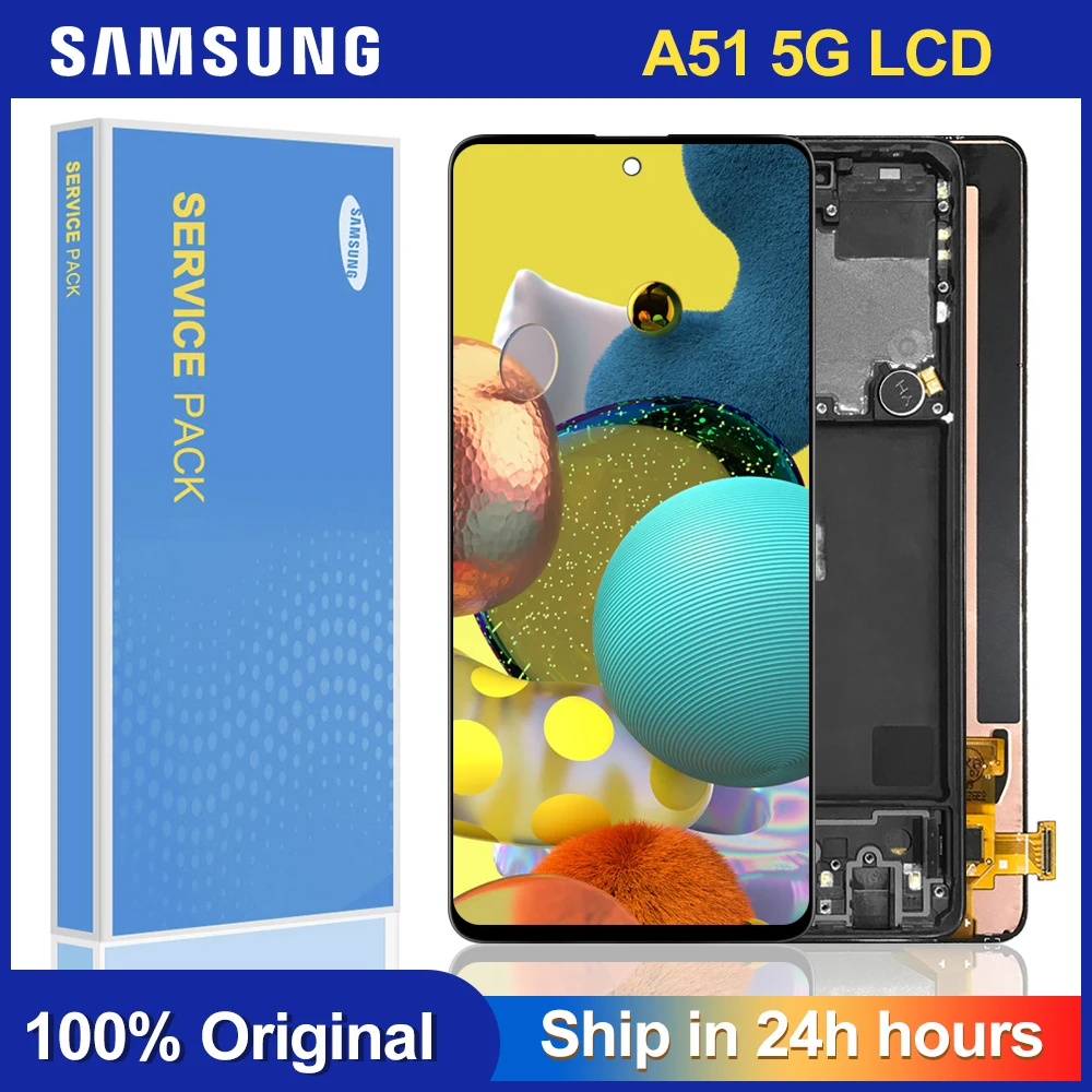 100% оригинальный 6 5 ''дисплей для Samsung Galaxy A51 5G LCD A516 A516F A516F/DS A516FD сенсорный экран