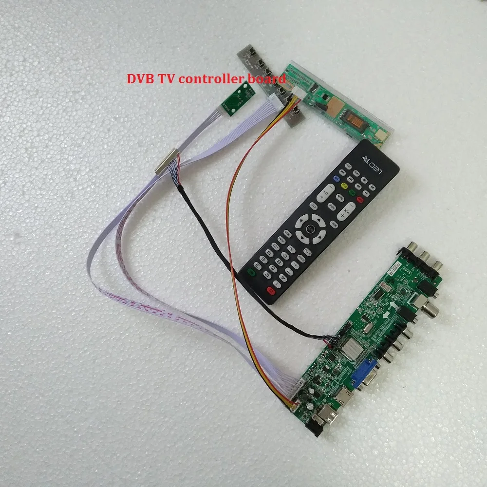 Комплект для LTN170X2-L02 1 CCFL DVB-T DVB-C USB AV цифровой 30pin 1" 1440X900 ТВ Панель VGA HDMI ЖК-плата контроллера