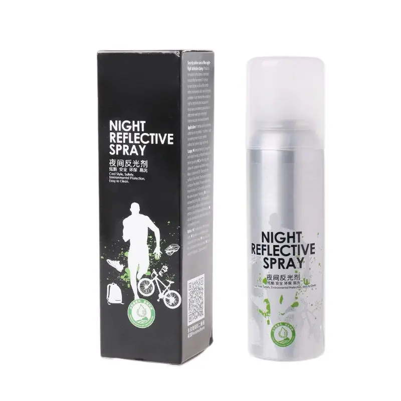 

Night Reflective Spray Running Bike Fluorescence Paint Anti Accident Safety Mark survival Reflective Spray