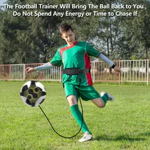 

Adjustable Football Kick Trainer Soccer Ball Safe Belt Training Equipment Soccer Solo Practice Elastic Belt Sports Assistance