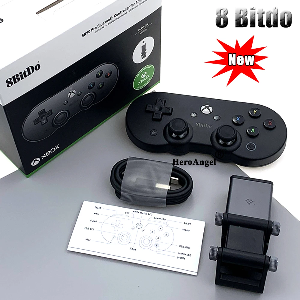 8bitdo Sn30 Pro Wireless Bluetooth Game Controller Gamepad For Xbox Cloud Gaming On Android Includes Phone Holder Clip Android Gamepads Aliexpress