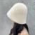 Panama Winter Imitation Mink Bucket Hat Ladies Fisherman Hat Outdoor Warm Bucket Hat Solid Color Ladies Fisherman Hat 8
