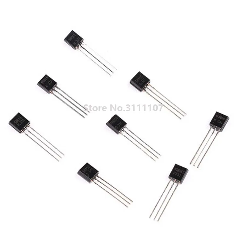 Transistor Assorted Kit 180PCS S9012 S9013 S9014 9015 9018 A1015 C1815 A42 A92 2N5401 2N5551 A733 C945 S8050 S8550 2N3906 2N3904