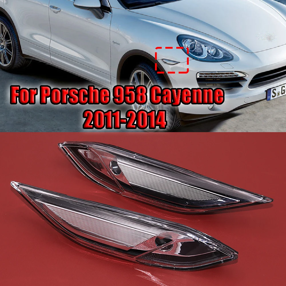 JEAZEA 1Pair Car Plastic Front Side Marker Lamp Light 95863107100 95863107200 Fit for Porsche 958 Cayenne 2011 2012 2013 2014 | Автомобили
