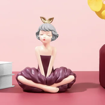 

European Style Simple Fashion Luxury Ornaments Creative Lovely Resin Home Living Room Desktop TV Cabinet Decoration