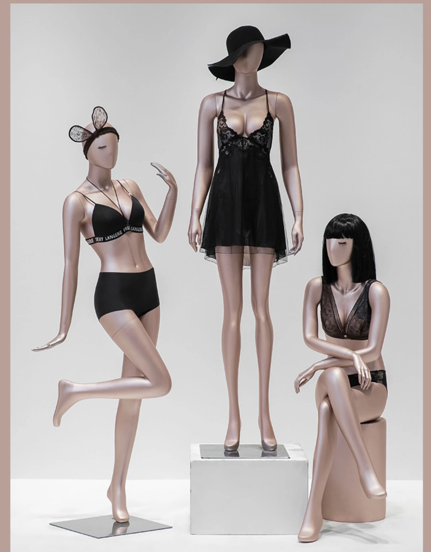 ropa interior de maniquí para mujer, sujetador de cuerpo completo, modelo en promoción|Maniquíes| - AliExpress