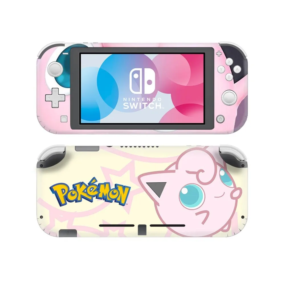 Pokemons кожи наклеивающиеся Переводные картинки для детей nintendo Switch Lite консоль и контроллер Joy-con протектор переключатель Lite виниловое покрытие наклейка s