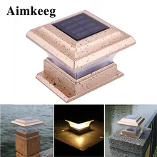 СВЕТОДИОДНЫЙ СОЛНЕЧНЫЙ СТОЛБ настенный светильник садовый наружный светильник Водонепроницаемая Солнечная колонна супер яркий настенный светильник садовый семейный декоративный светильник