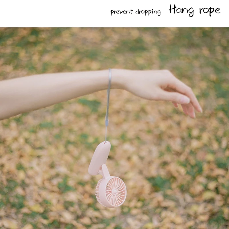 USB мини вентилятор мобильный телефон клип портативный открытый с шнурком