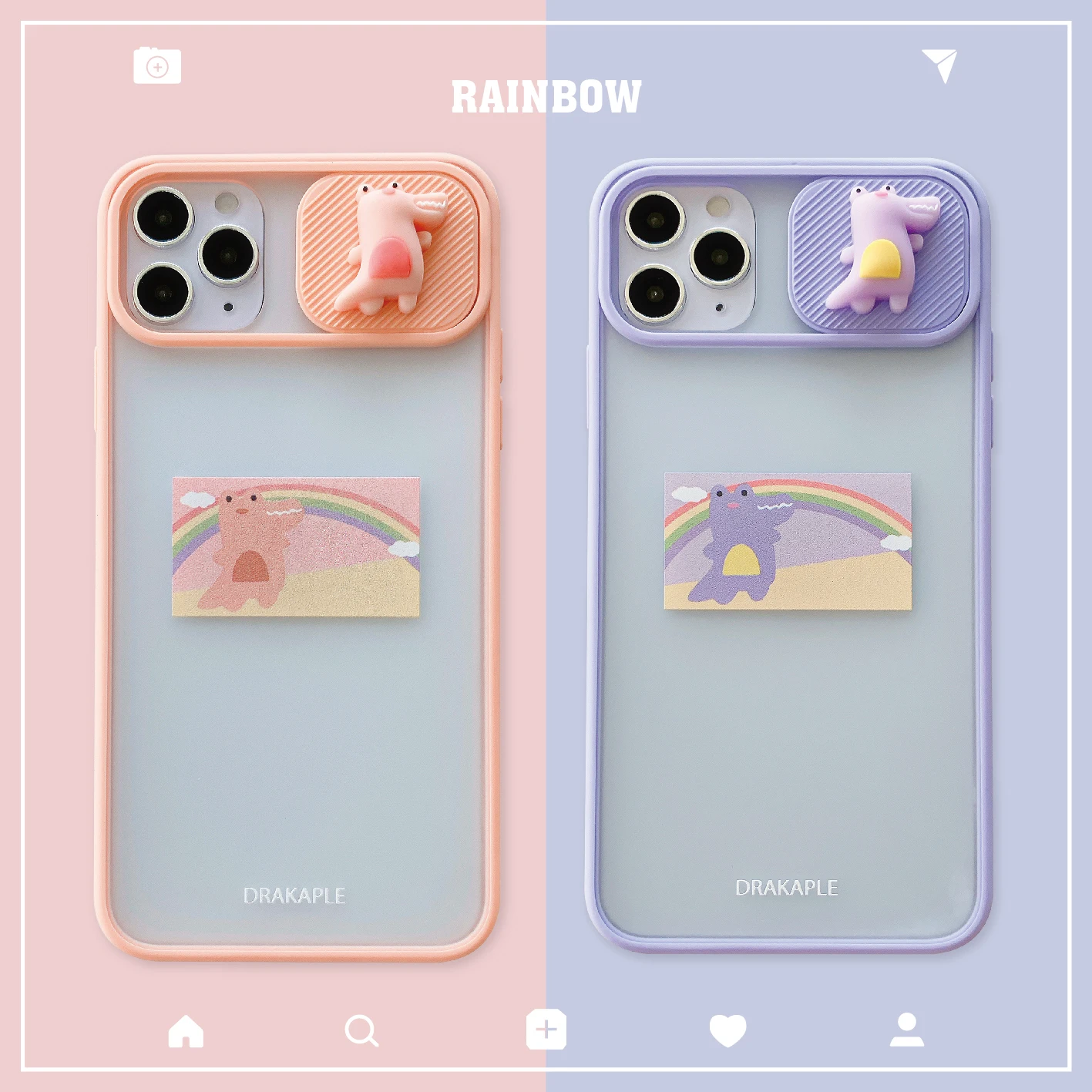 3D мультфильм ребенок крокодил фиолетовый кролик для IPhone 11Pro Max X XR XS 7 8 Plus милый