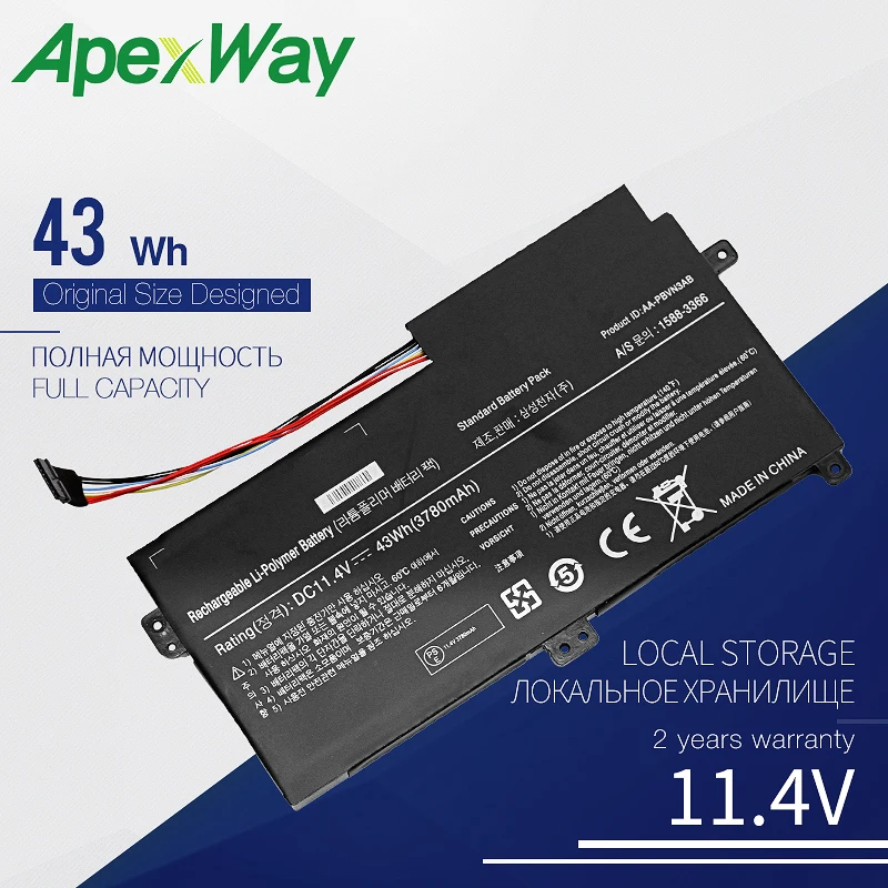  11.4V 43WH AA-PBVN3AB Laptop battery for Samsung NP470 NP51OR5E NP510R5E BA43-00358A NP370R4E NP510