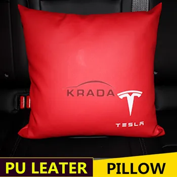 

1PC Universal Seat Neck Pillow For Tesla Model 3 Model X Model S Lumbar Protect Cushion 40X40 Back Pillow Car Accessories
