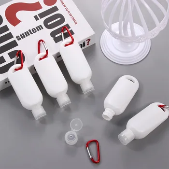 

5/10pcs PVC Sub Packaging Bottles Hand Soap Holder Hanging Sanitizer Containers Portable Soap Dispensers With Hooks For Students