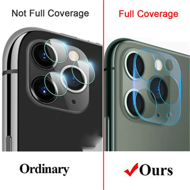 Аксессуары для iPhone, 2 шт, прозрачное, полное покрытие, HD камера, объектив, защита экрана, защитная пленка, закаленное стекло для iPhone 11 Pro Max
