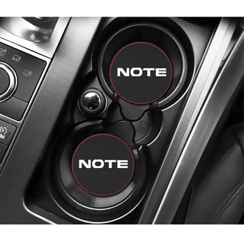 

Car Water Cup Bottle Holder Anti-slip Pad Mat For Nissan NOTE E11 E12 Car Styling