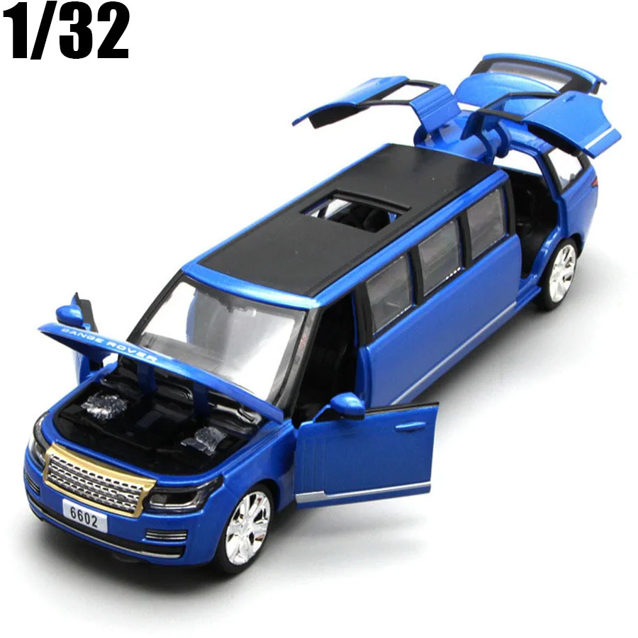 

1:32 Alloy Stretch Limousine Diecast Car Model Toy With Pull Back Sound Light Children Car Toys For Kids Gifts Free Shipping