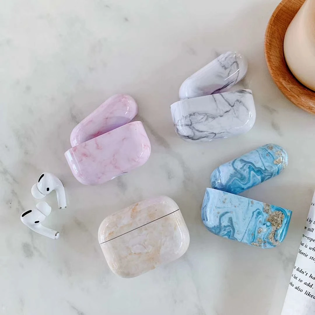 Чехол для наушников Airpods Pro мраморный чехол из поликарбоната мультяшный Apple Air Pods 3