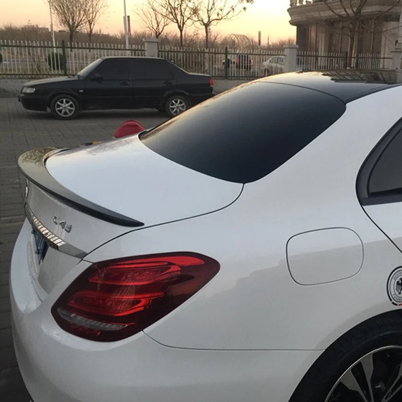 

ForFor Mercedes W205 Spoiler 4-Door Sedan C63 C180 C200 C250 C260 ABS Plastic Tail Wing Unpainted Primer Color for Benz W205