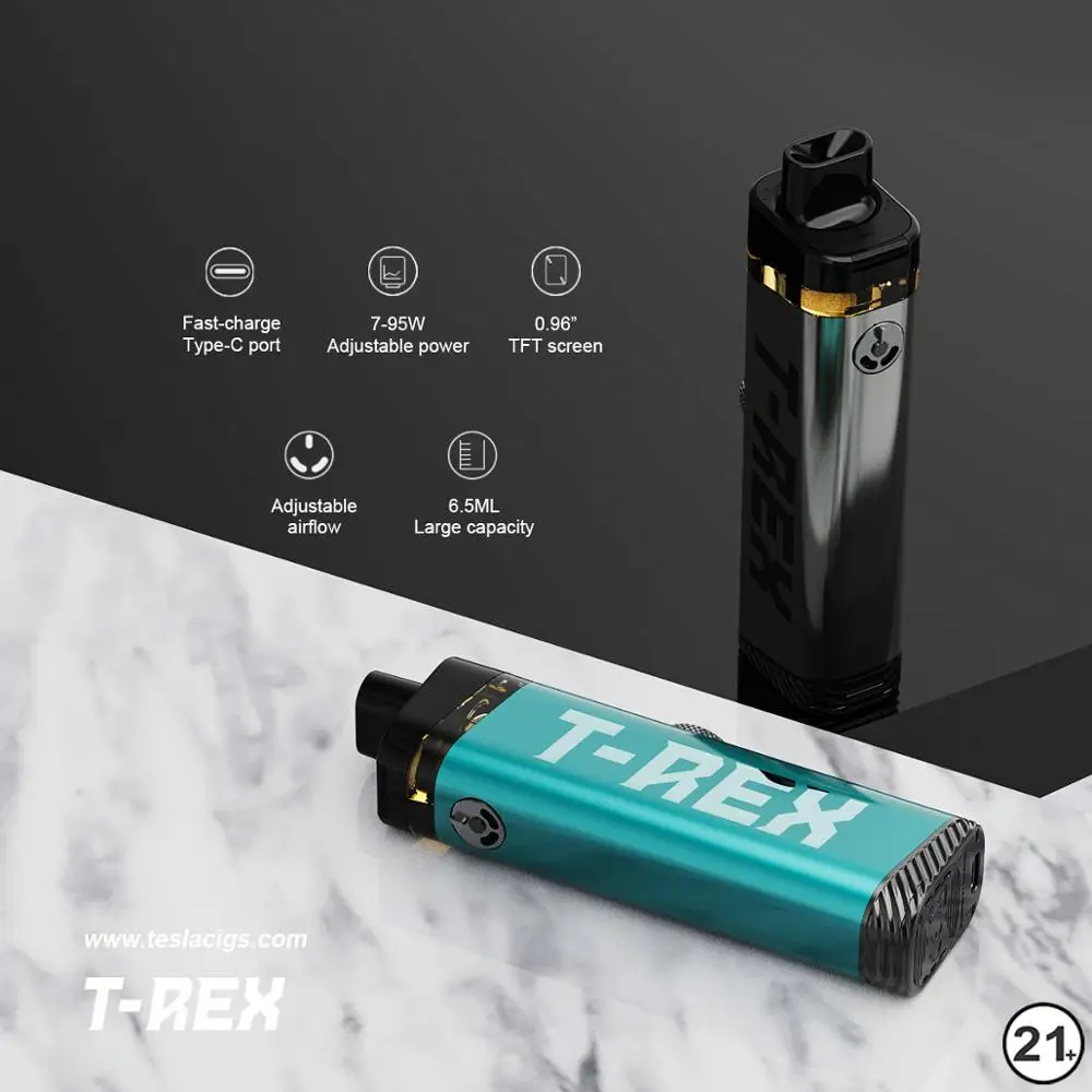 Новое поступление оригинальные электронные сигареты модель 21700 Vape Pod с цветным
