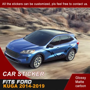 

For Ford Kuga 2014 2015 2016 2017 2018 2019 Car Sticker Side Body Splashing Mud Graphic Vinyl Cool Car Decals Car Decor