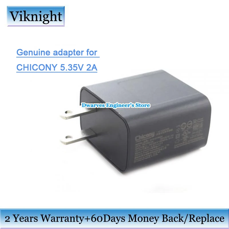 

Оригинальный адаптер для розетки американского стандарта Chicony 5,35 В, 2 А, женское зарядное устройство W12-010N 3B для ASUS NEXUS 7 T100TA, женское зарядное устройство TF103