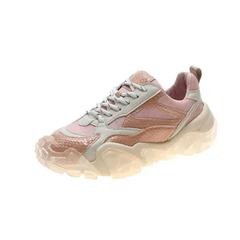 

2020 spring new tide shoes crystal bottom net red sneakers women ins wild super hot fashion dad shoes women's shoes