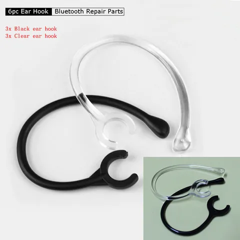 New Ear Hook Loop Replacement Bluetooth Repair Parts 6mm Transparent Soft Silicone Clip Headset Earphone Accessories