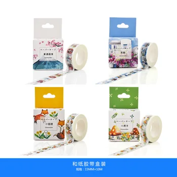 

Decorative Starry Sky Fox Camara Mushroom House Travel Washi Tape Set Scrapbooking Sticker Masking Tape cute stationary supplies