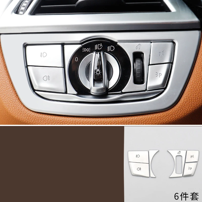 car headlight switch adjust button sticker trims for bmw 640i gt 6 series 6gt 2018 2019 2020 2021 2022 g32 accessories auto | Автомобили и