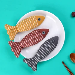 Jouet en forme de poisson pour animaux de compagnie, herbe aux chats, peluche douce, entraînement interactif, mastiquer, broyer les dents, chaton, produits pour animaux de compagnie 