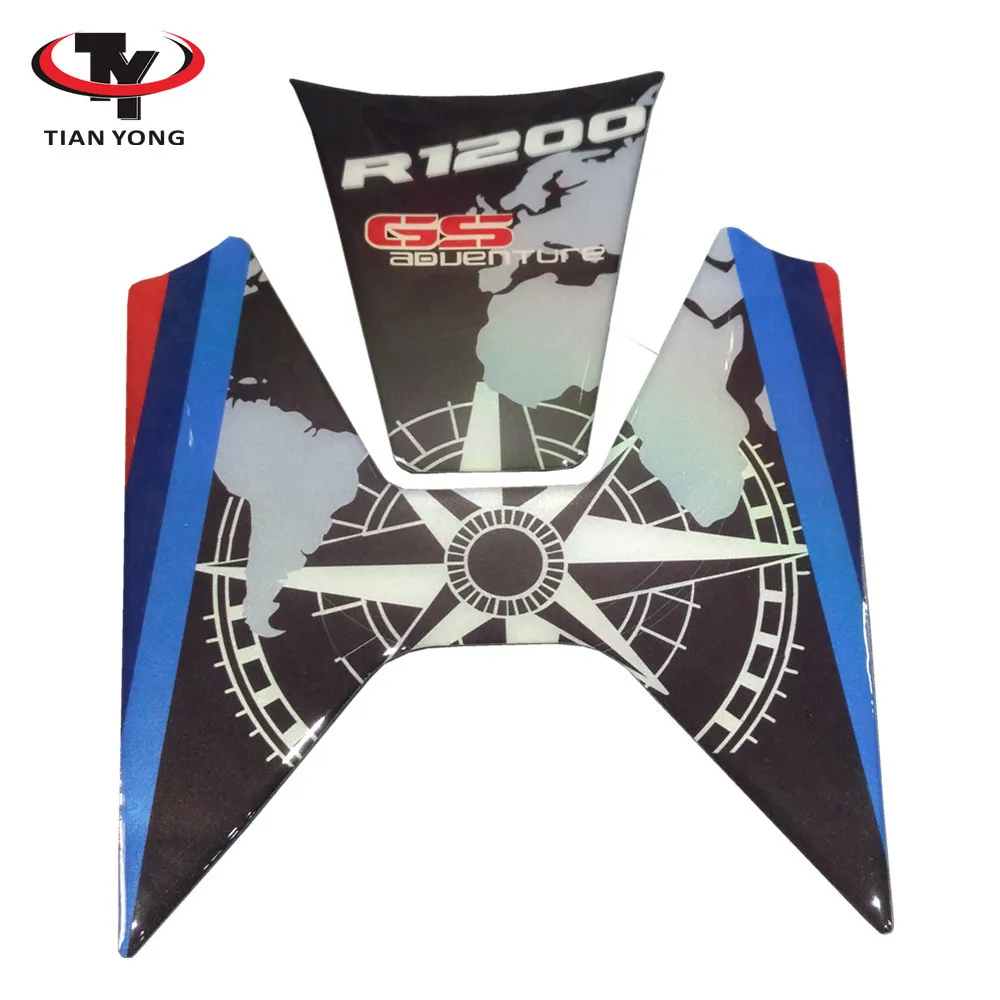 Черная декоративная защита мотоцикла для BMW R1200GS R1200 GS R 1200 3d наклейка на бак