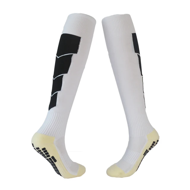 1 Pair Men's Non-Slip Soccer Socks Breathable Knee High Towel Bottom Cycling Hiking Sports Training Women Child Football Socks 3