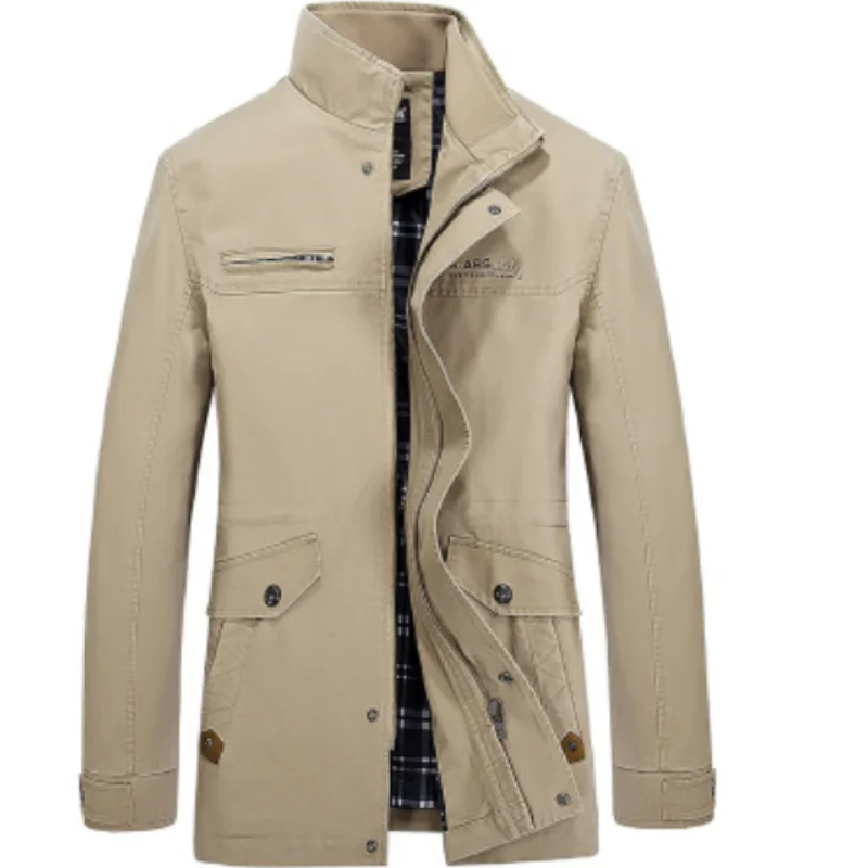 

Men Jacket Coat New Fashion Trench Coat New Autumn Brand Casual Silm Fit Overcoat Jacket Male