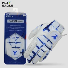 PLAYEAGLE перчатки для гольфа из овечьей кожи для мужчин, для левой руки, дышащие перчатки для гольфа, 1 шт., Прямая поставка