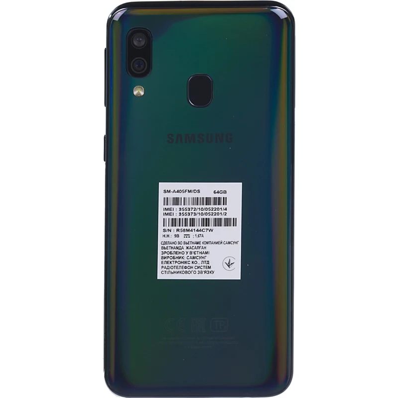 Смартфон SAMSUNG Galaxy A40 64Gb, SM-A405F, черный