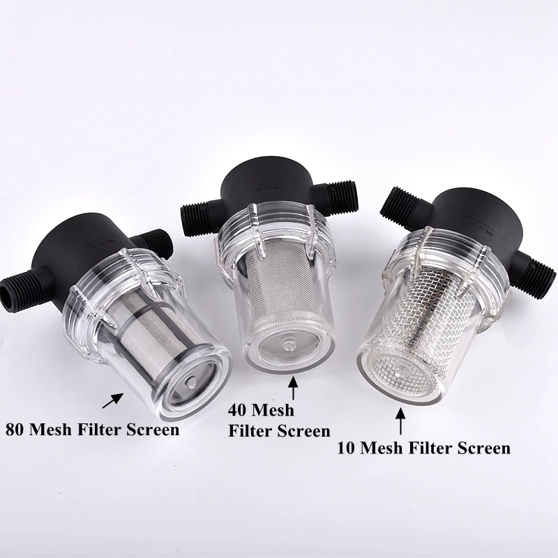 1/2 Inch Garden Watering Filter Aquarium Water Pump Inlet Water Inline Mesh Strainer Pond Car Washing Irrigation Filter Screen
