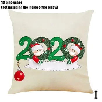 

2020 Christmas Pillow Case Home Decor Cushion Cover Family Pillowcase for Throw Pillow PAK55