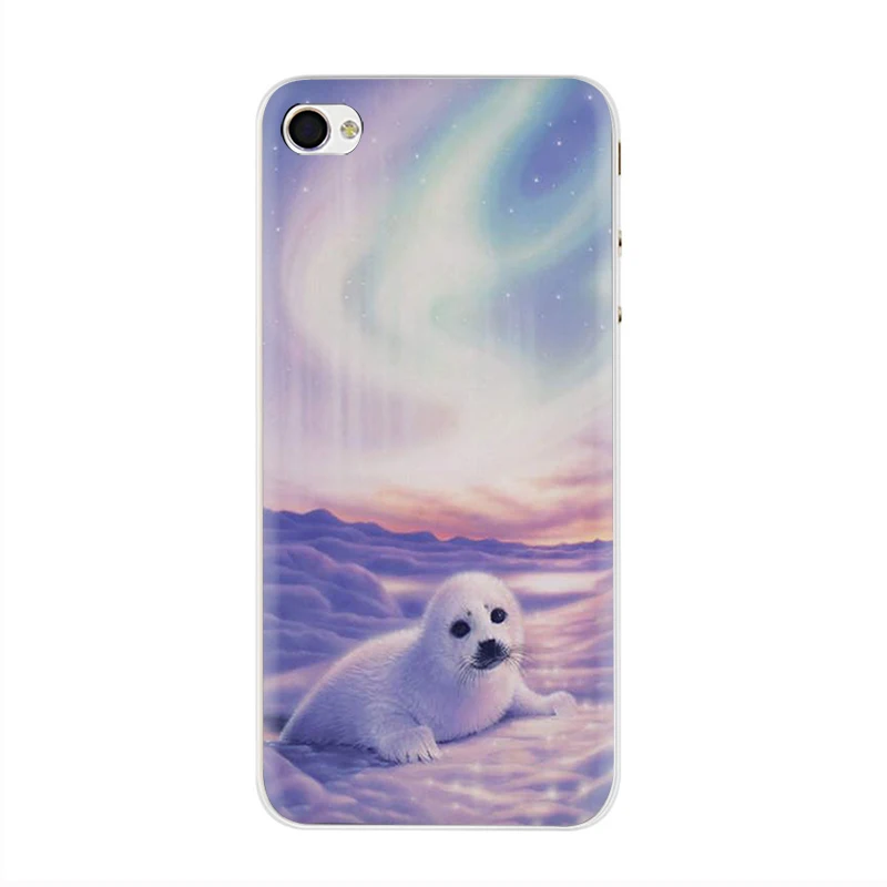 Жесткий чехол для телефона EWAU Baby harp Seal Sea Lion чехол для iPhone 5 5S SE 5C 6 6s Plus 7 8 Plus X XR XS 11 Pro MAX