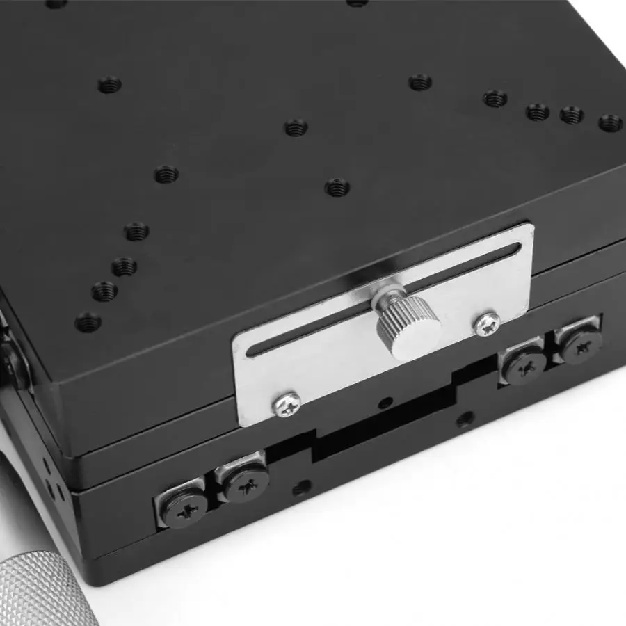 SEMY120-AS линейный направляющий микрометр 196N ручной тонкой настройки поперечного ролика 0,01 мм Точность линейный предметодержатель 120*120*60 мм