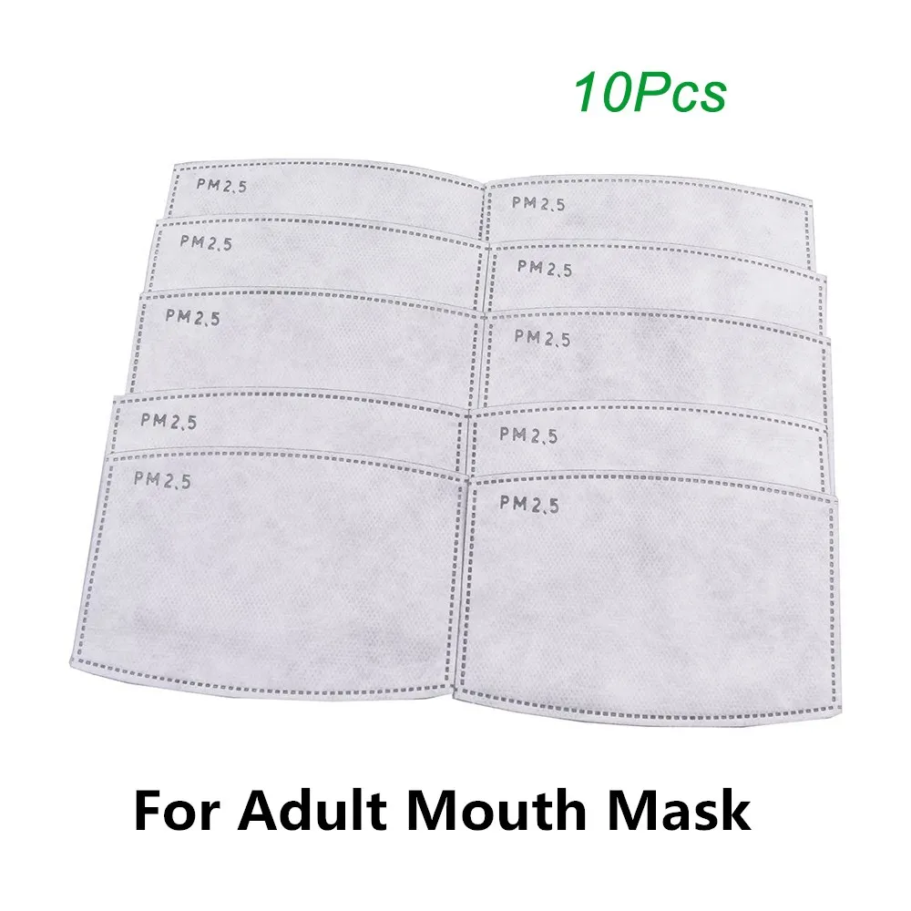 

10pcs/Lot PM2.5 Filter paper Anti Haze mouth Mask anti dust mask Filter paper Health Care
