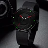 2022 Minimalist Mens Fashion Watches Ultra Thin Stainless Steel Mesh Belt Quartz Wrist Watch Men Business Watch Montre Homme ► Photo 3/6