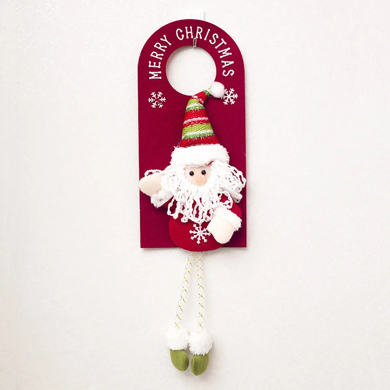 

Christmas decorative articles Santa Claus door hanging Christmas Snowman decorative door handle Christmas Pendant