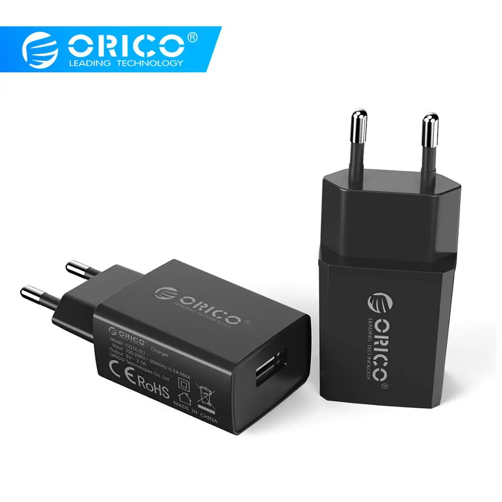 

ORICO 10W Universal USB Charger 5W Travel Wall Charger Adapter Smart Mobile Phone Charger for Phone Tablets 2 pcs/set