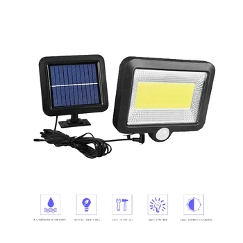 

56/30 LEDs Solar Wall lamp Wireless PIR Motion Sensor Solar Night light For Street Garden Patio Emergency Security Lighting spli