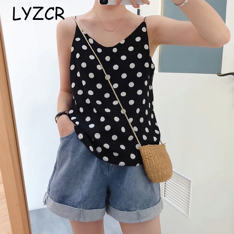 polka dot tank top
