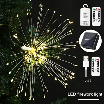

Solar Powered LED Dandelions Style Light String Splash Proof Ground Lamp For Garden Courtyard Christmas String Lights CL